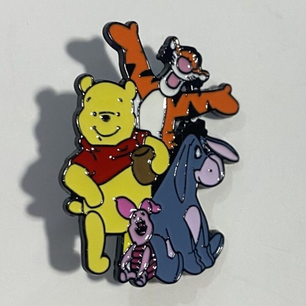 Disney Inspired Winnie the Pooh Enamel Pin Tigger Piglet Eeyore Lapel Badge Gift